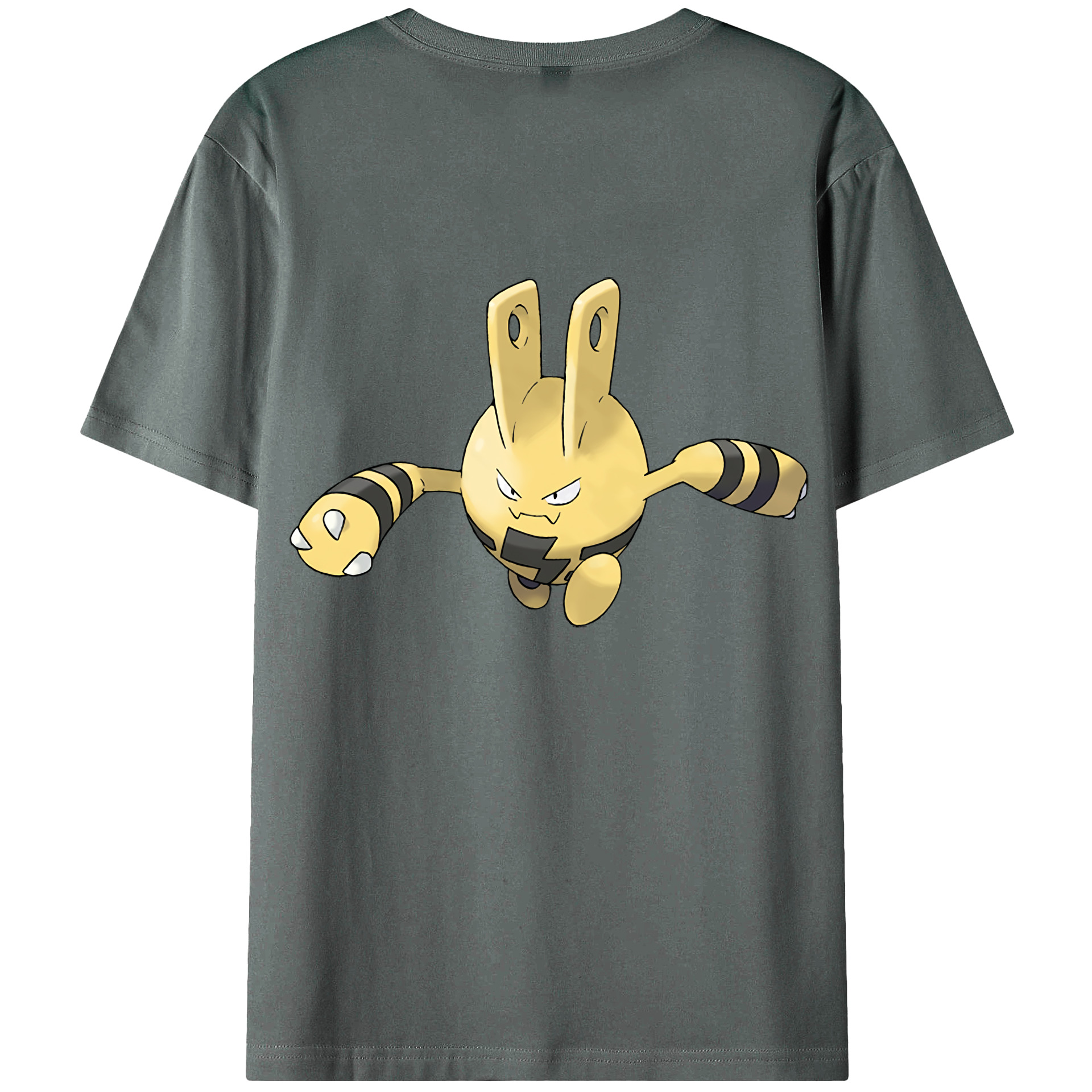 （画像用） ポケットモンスター Pokémon 綿100％ メンズ半袖Tシャツ（バックプリント） 通気性
